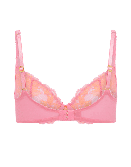 Yara Plunge Underwired Bra in Pink | By Agent Provocateur