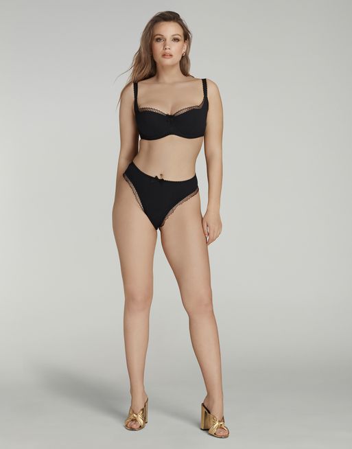 Carri High Waisted Brief in Black | By Agent Provocateur